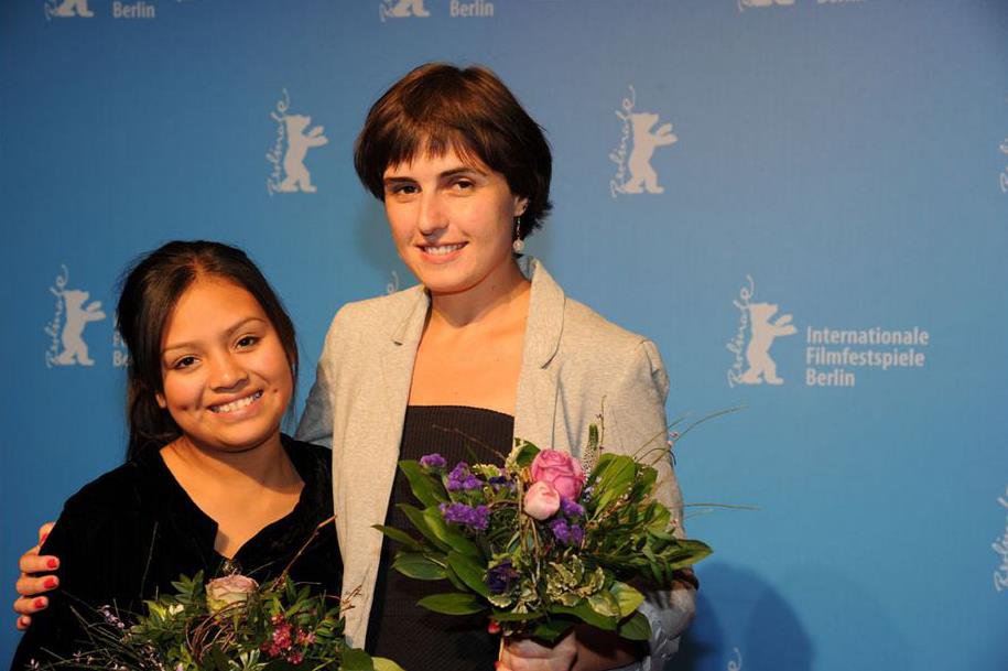 Rosmeri Segundo (Main Actress) and Director Daniela Seggiaro (Berlinale 2012)