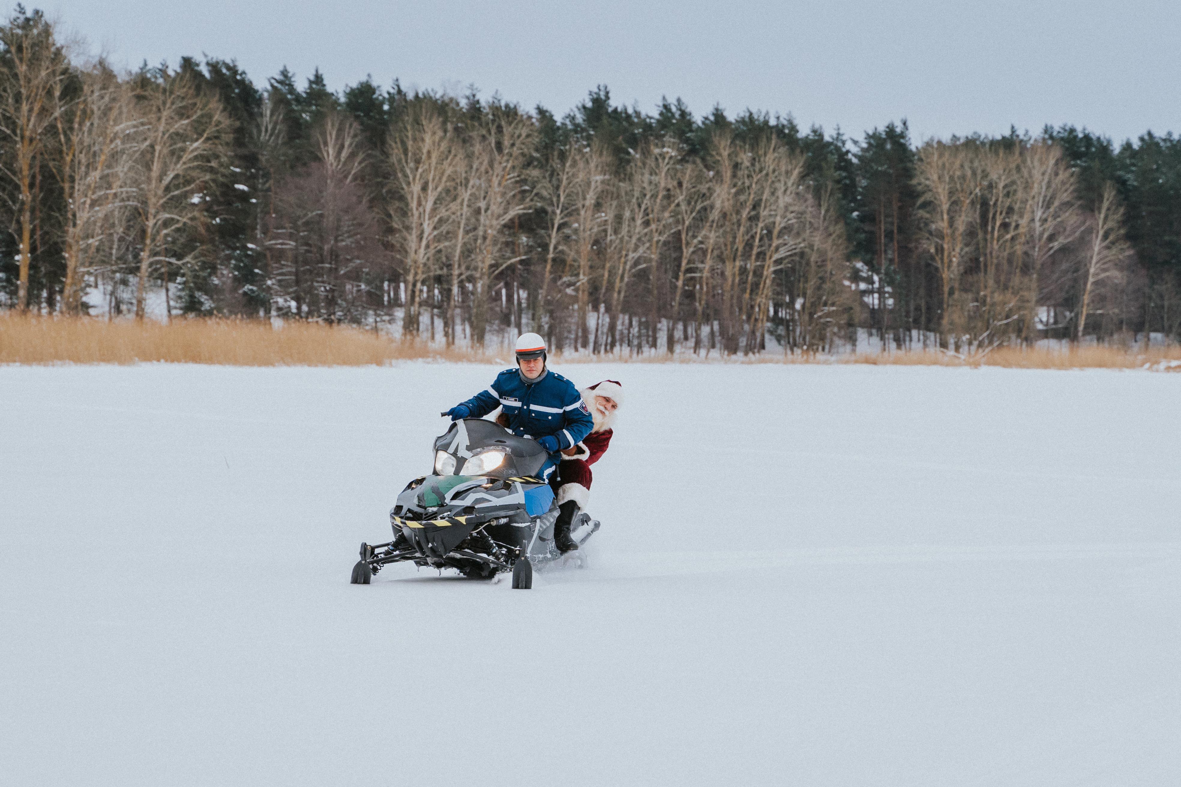 Accidental Santa Snowmobile