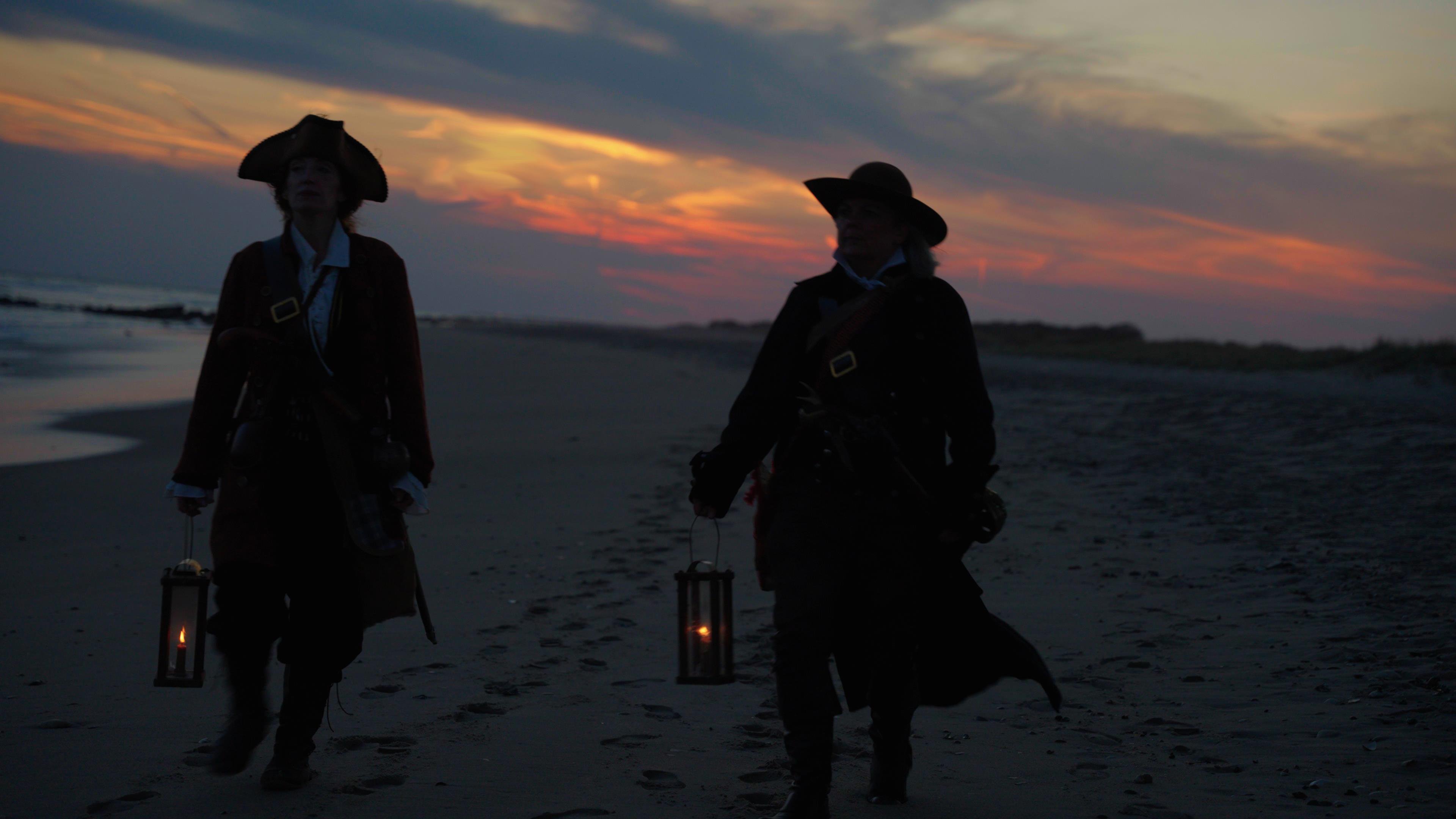 Lanterns on the beach