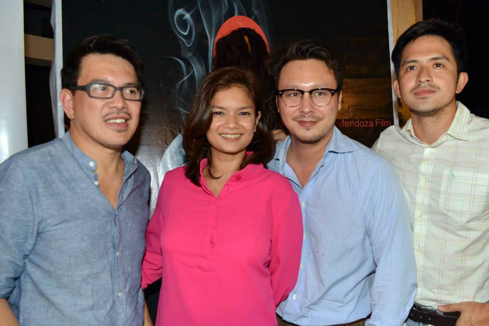 Director Dante Mendoza with main cast