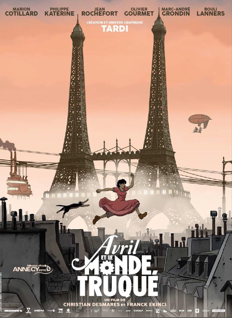 French poster - Avril et le monde truqué